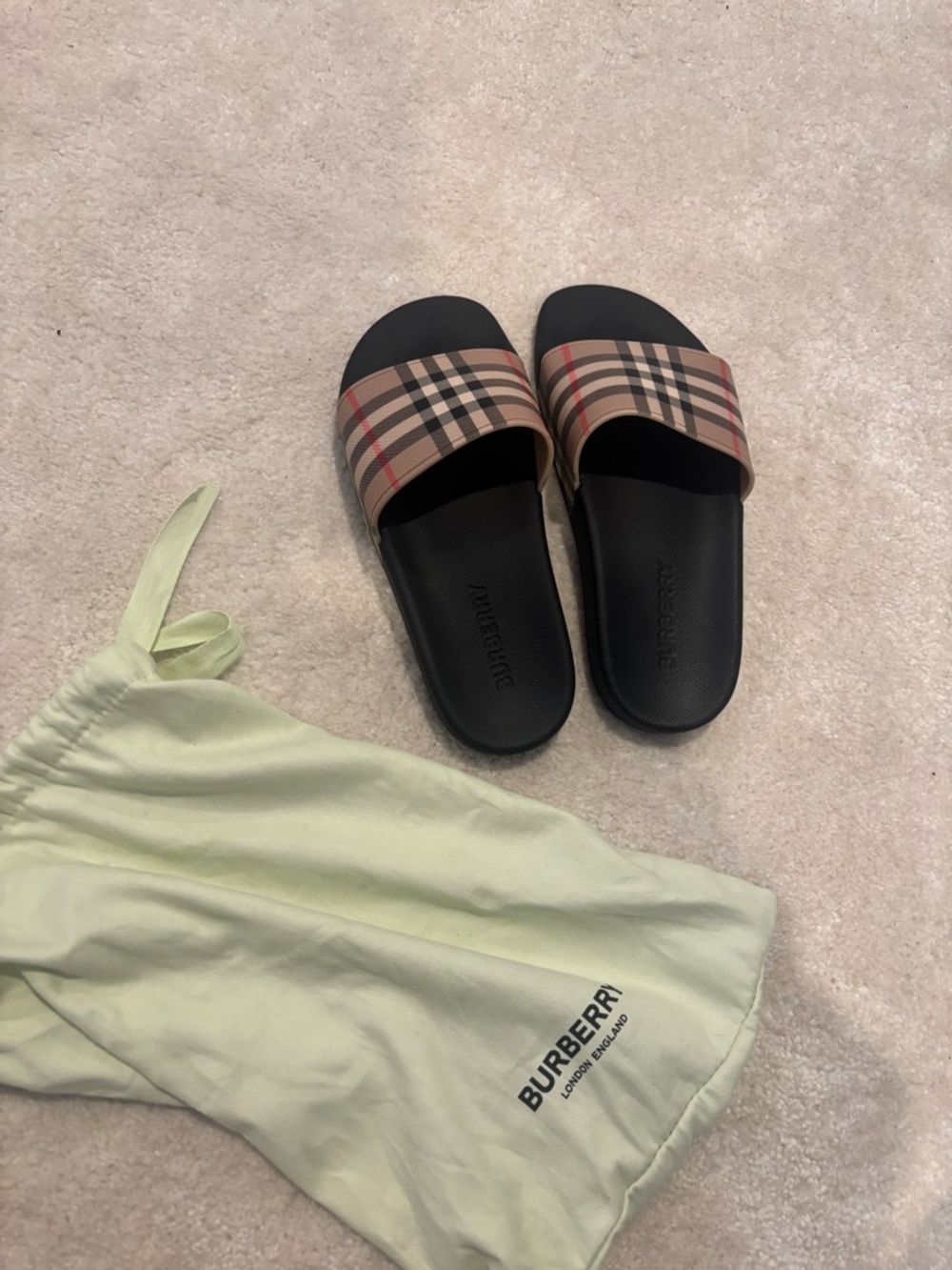 Burberry Check Slides